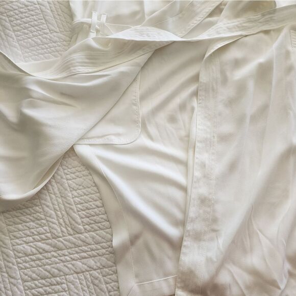 CAPSULE side pockets tie belt collar cascade side slit duster cardigan - Picture 13 of 16